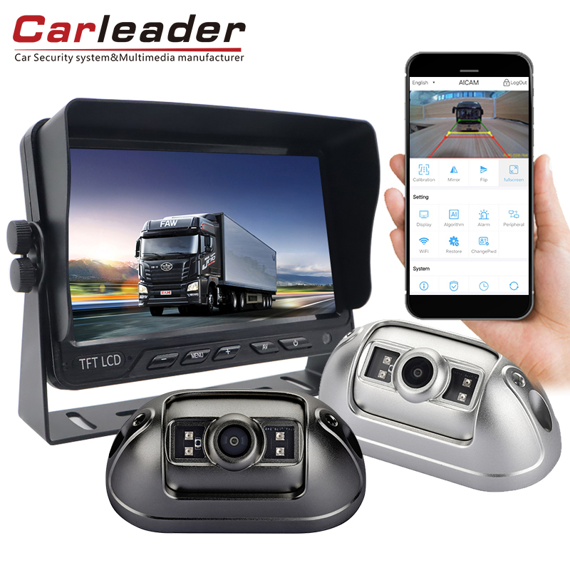 Sistema de câmera de veículo para detecção de ponto cego Carleader 1080P AI | Segurança ao dirigir do motorista de escolta