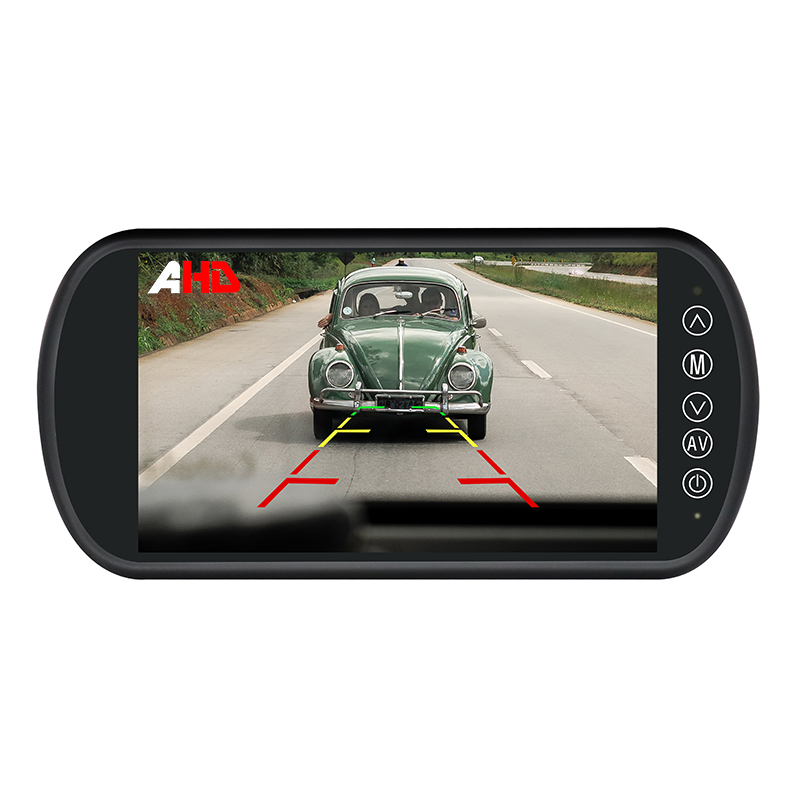 Carleader Monitor de espelho retrovisor de veículo de 7 polegadas