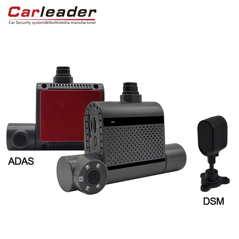 Carleader 3CH HD DVR Gravando câmera AI Dash para gerenciamento de frota