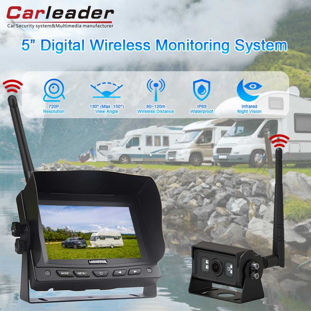 Atualize para o monitoramento mais inteligente com o Sistema de Câmera Digital sem fio TFT Digital de 5 polegadas de 5 polegadas LCD TFT