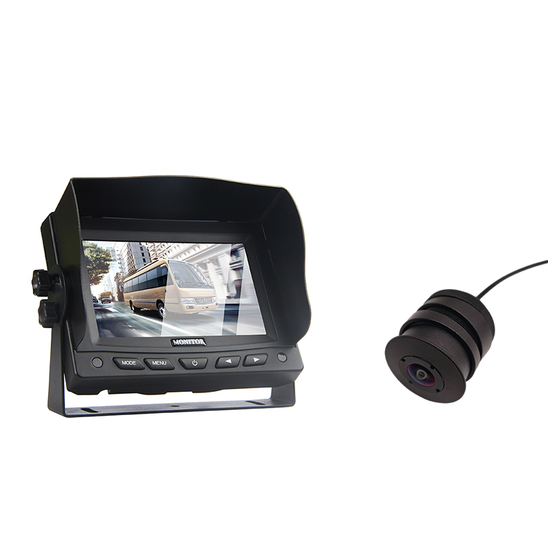 Monitor AHD de 5 polegadas e kit de câmera de vista traseira de montagem de 28 mm