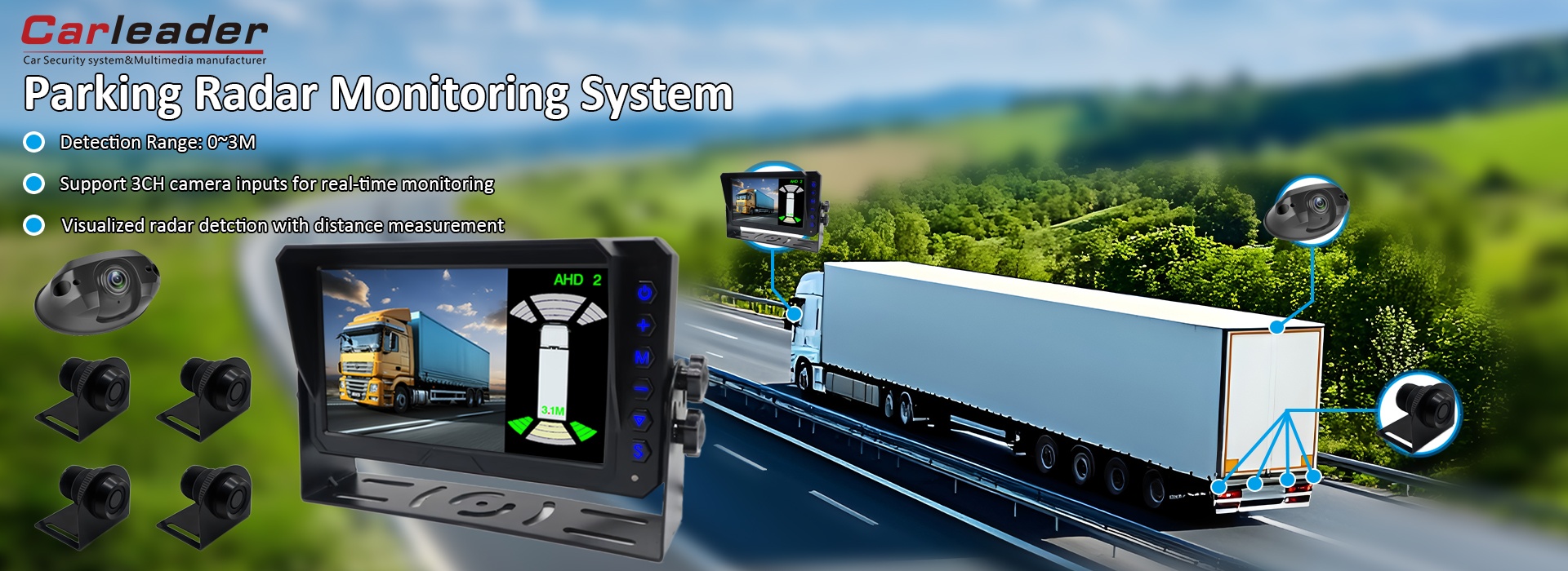 Sistema de monitoramento de radar de estacionamento