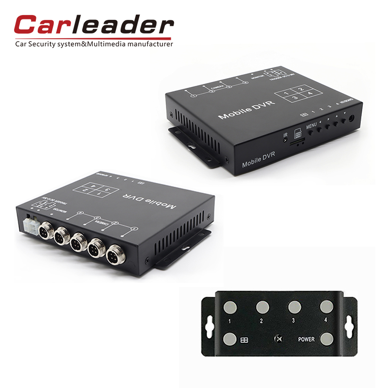 Carlleader 1080p AHD Quad Split Control Box com função de gravação: seu hub de vigilância de veículos tudo-em-um