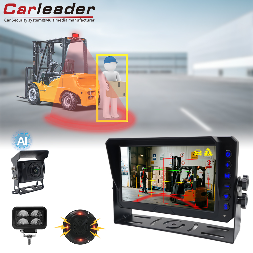 Elevar a segurança operacional da empilhadeira com o sistema de monitoramento de detecção de AI da LLEADER com luz de aviso em forma de U para empilhadeiras