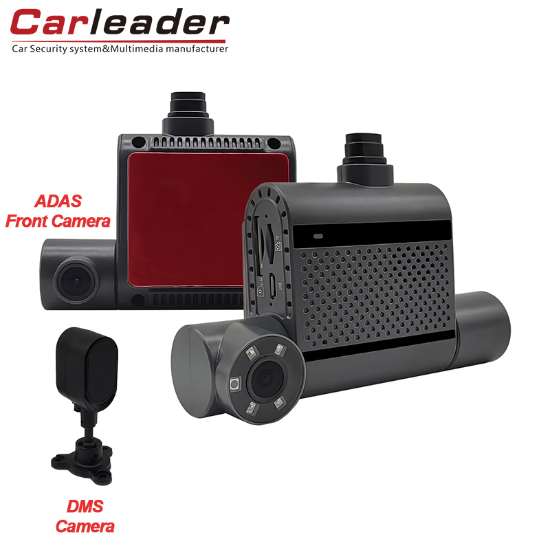 Carleader 3 canal Ai Dash Cam com ADAS e DSM: Drive Smarter, Fique seguro