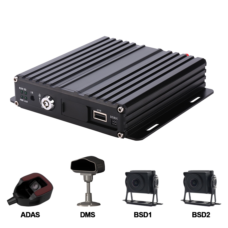 Apoio móvel ADAS+DMS+BSD de Carleader 4CH AI SD DVR para gestão de frota