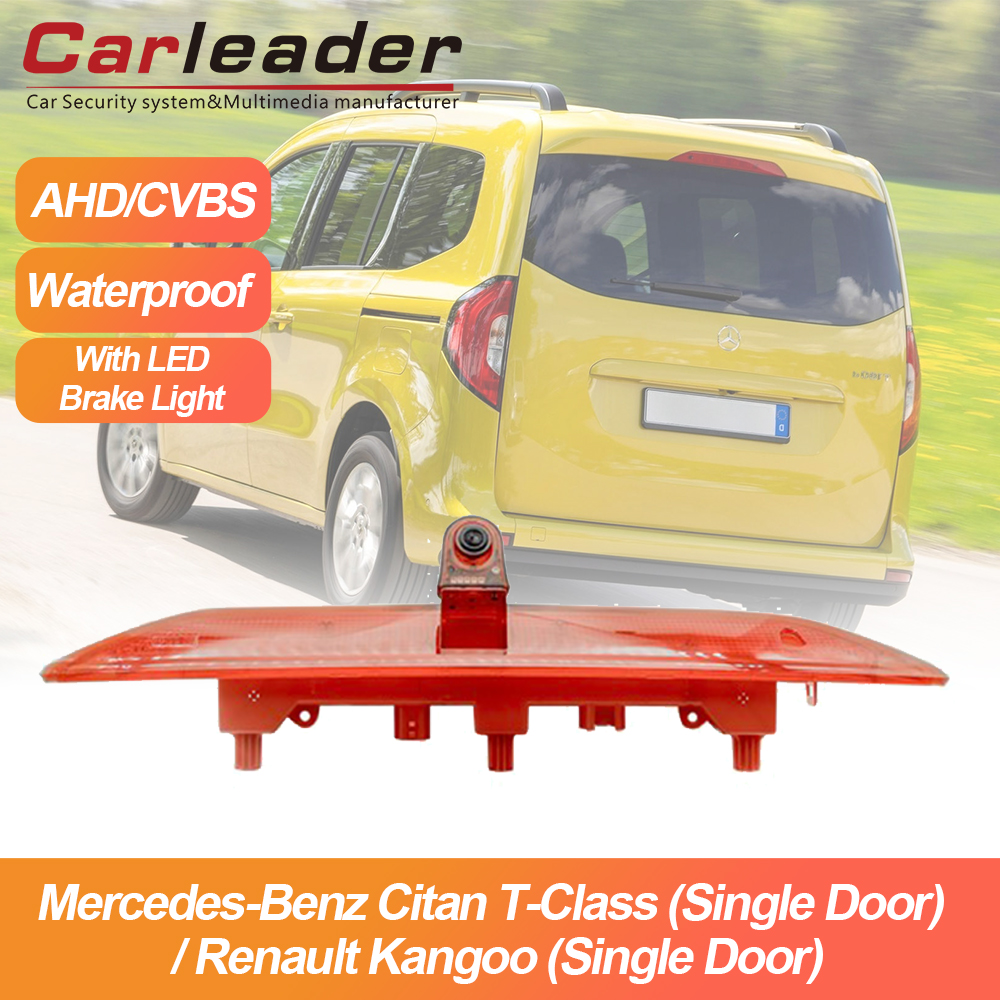 Carleader Nova câmera de luz de freio adequada para Mercedes-Benz Citan T-Class (porta única) / Renault Kangoo (porta única)