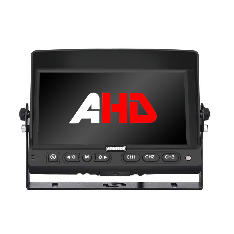 Carleader 7 polegadas 3CH AHD entra no monitor alternativo do veículo