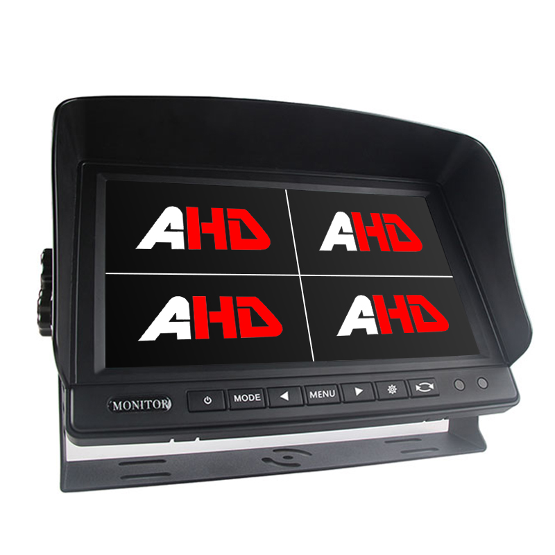 Carleader 9 Polegadas 4CH AHD Entradas Quad Display Monitor de Veículo Pesado