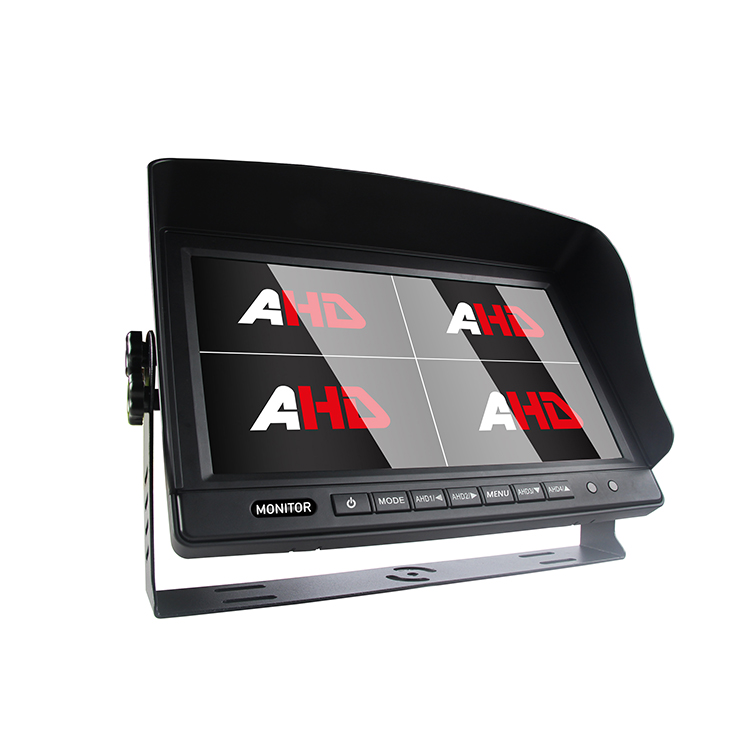 Carleader 10,1 polegadas 4CH AHD entra no monitor do veículo com visualização quádrupla