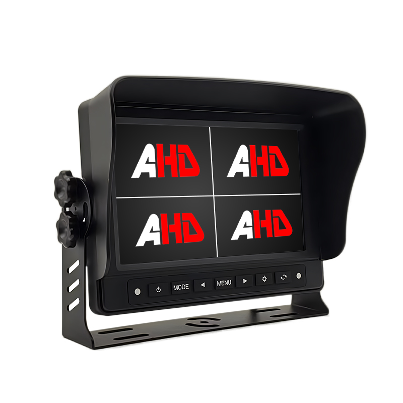 Carleader Monitor de caminhão resistente com tela quádrupla à prova d'água de 7 polegadas