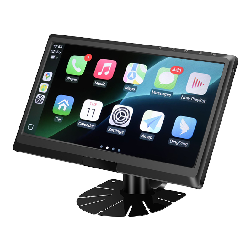 Carleader 9 Polegadas IPS AHD Entrada de Sinal Veículo Monitor Suporte CarPlay Multimídia