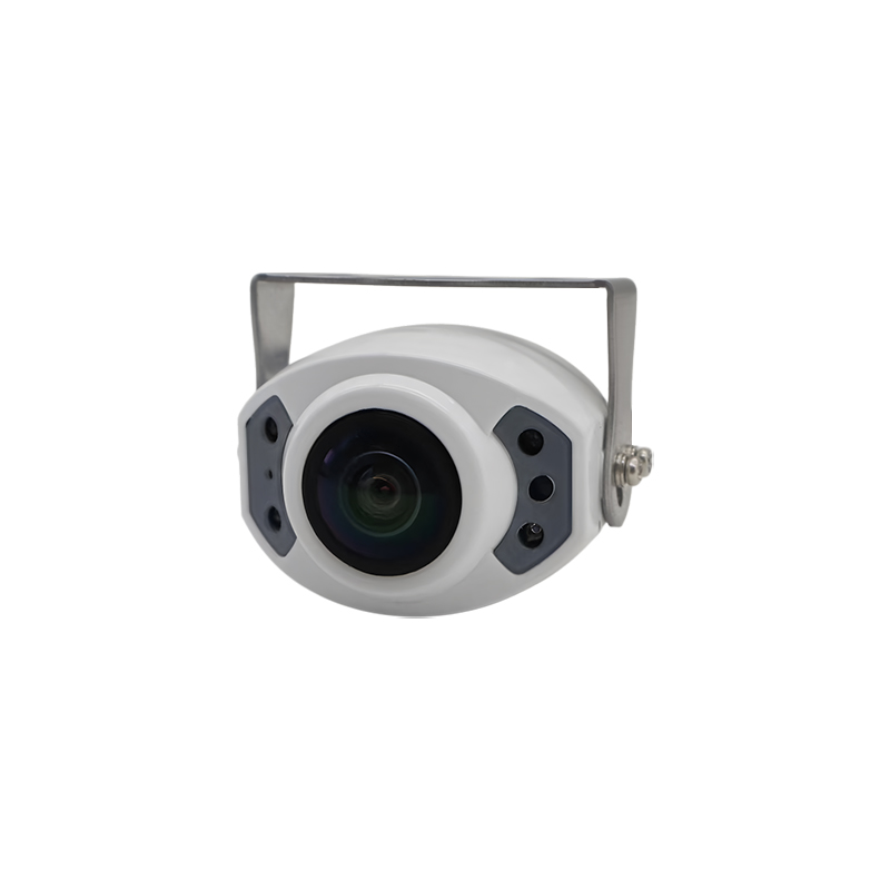 4 IR LED impermeável mini câmera de visão traseira branca