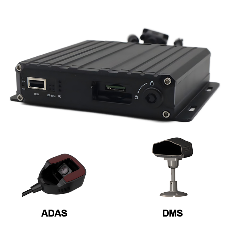 4CH AI DVR móvel inteligente com câmera DSM e ADAS