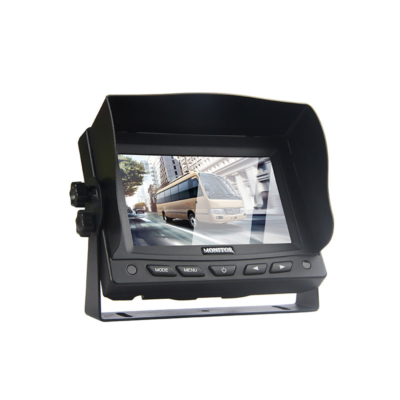 Monitor de suporte para painel de veículo pesado TFT LCD de 5 polegadas
