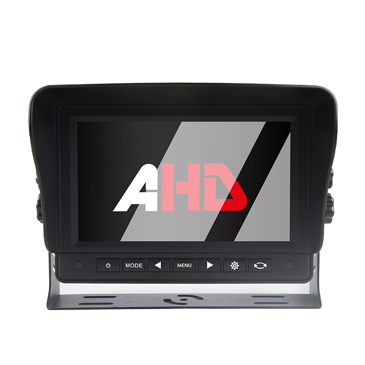 Monitor AHD de reversão para serviço pesado de 7 polegadas adequado para veículos comerciais