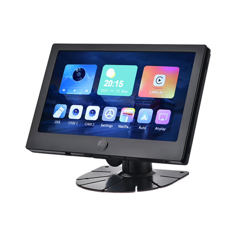 Multimídia de CarPlay do apoio do monitor do veículo de 7 polegadas IPS 2AV AHD