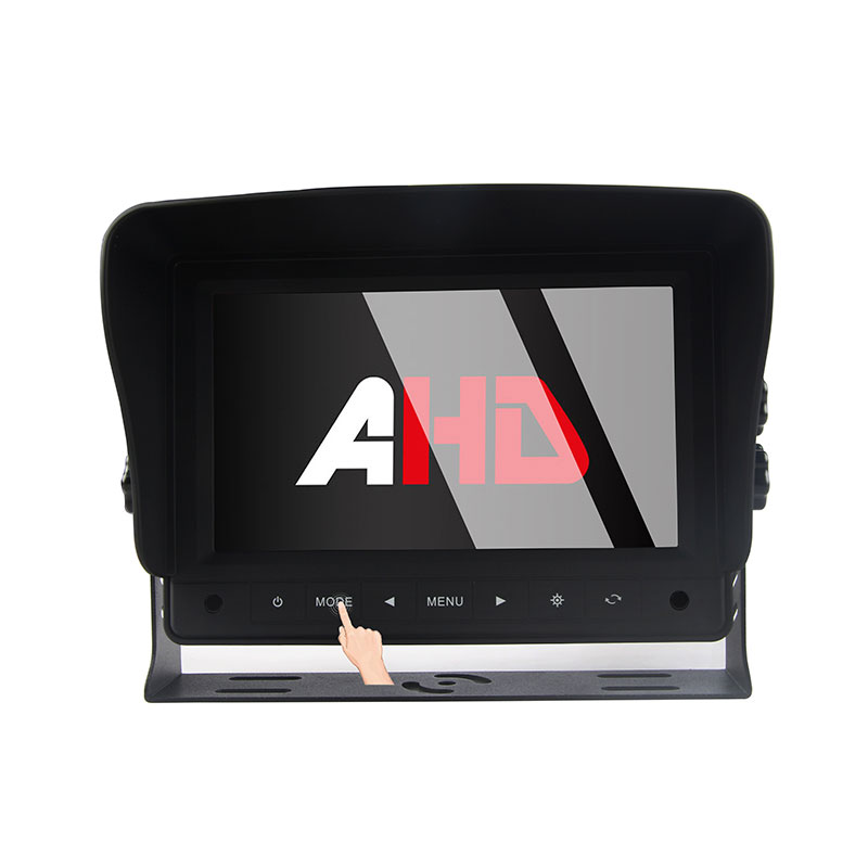 O toque de 7 polegadas abotoa o veículo resistente Montior de 2CH AHD