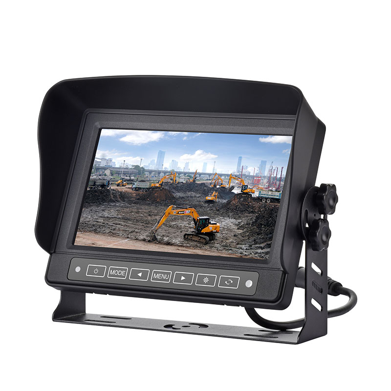 Monitor de carro à prova d'água de 7'' com botão de toque